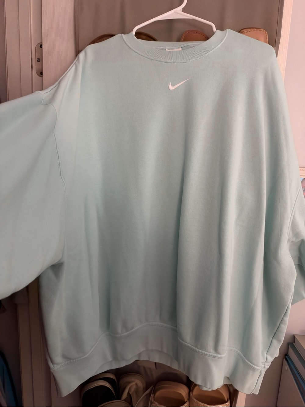 Nike Oversized Light Mint Crewneck Sweatshirt
